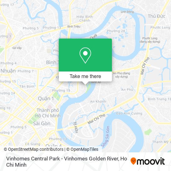 Vinhomes Central Park - Vinhomes Golden River map