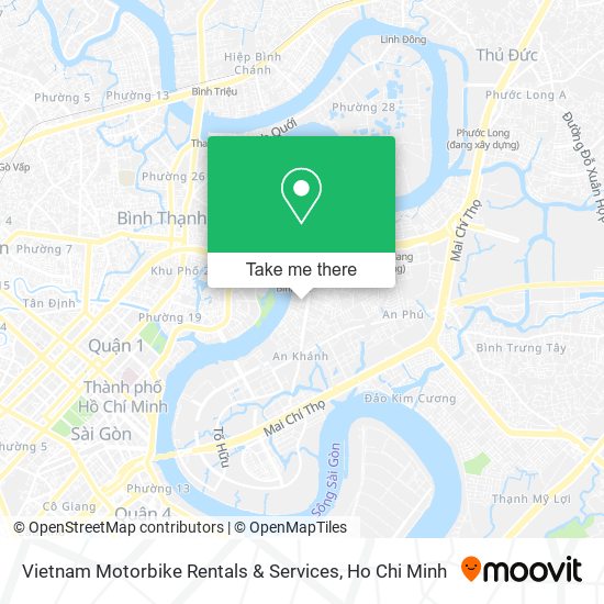 Vietnam Motorbike Rentals & Services map