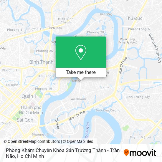 Phòng Khám Chuyên Khoa Sản Trường Thành - Trần Não map