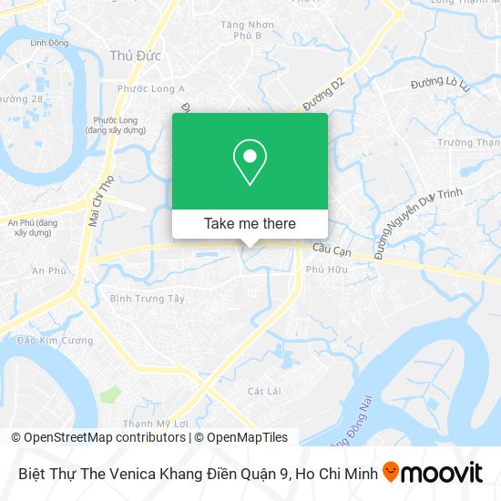 Biệt Thự The Venica Khang Điền Quận 9 map