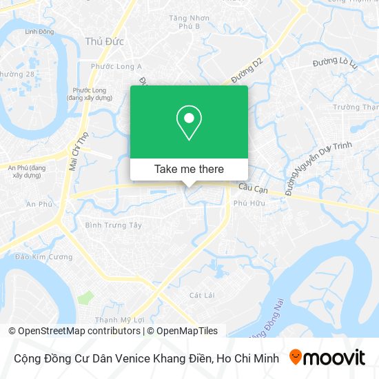 Cộng Đồng Cư Dân Venice Khang Điền map