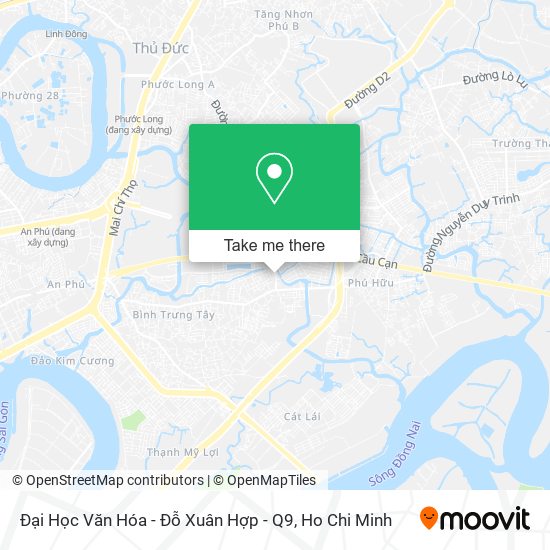 Đại Học Văn Hóa - Đỗ Xuân Hợp - Q9 map