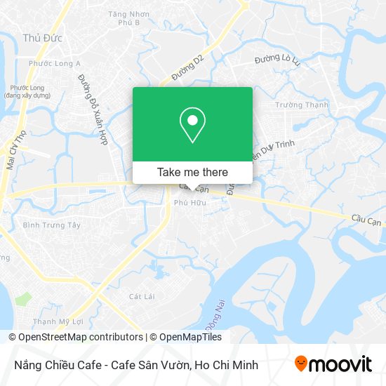 Nắng Chiều Cafe - Cafe Sân Vườn map