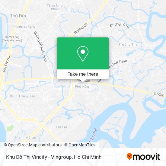 Khu Đô Thị Vincity - Vingroup map