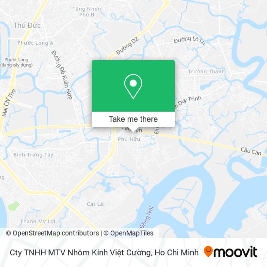Cty TNHH MTV Nhôm Kính Việt Cường map