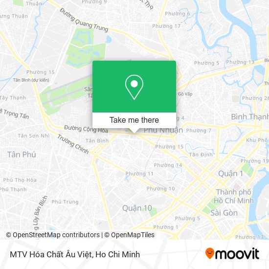 MTV Hóa Chất Âu Việt map