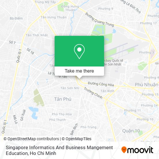 Singapore Informatics And Business Mangement Education map