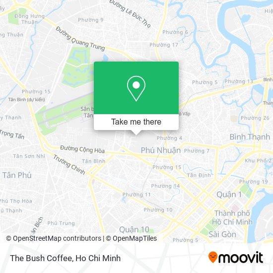 The Bush Coffee map