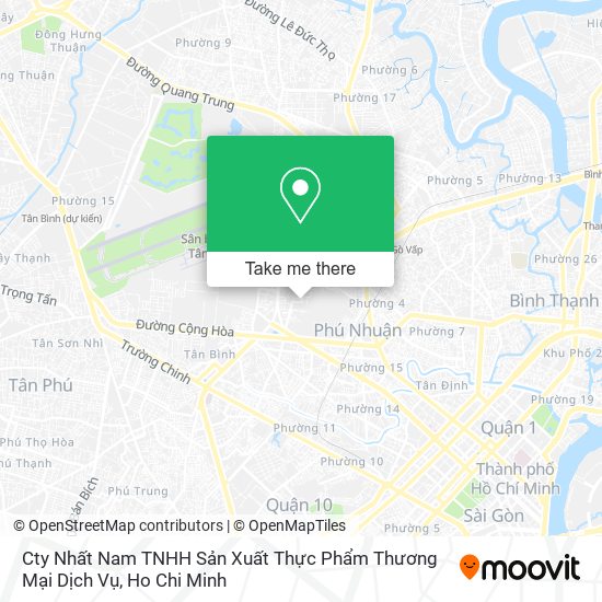 Cty Nhất Nam TNHH Sản Xuất Thực Phẩm Thương Mại Dịch Vụ map