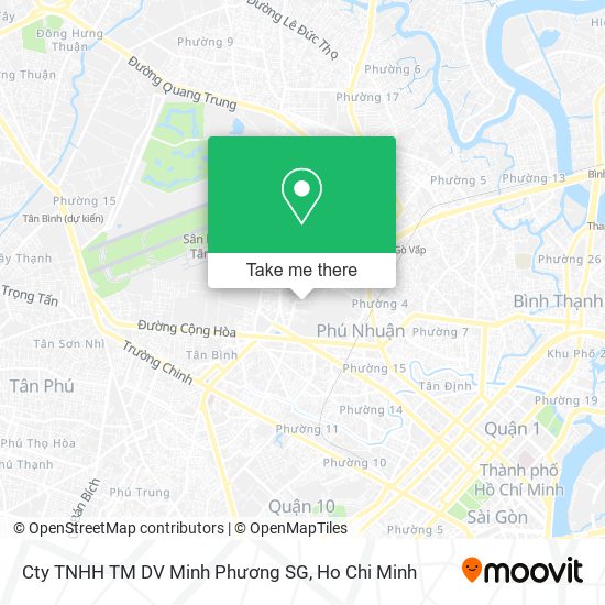 Cty TNHH TM DV Minh Phương SG map