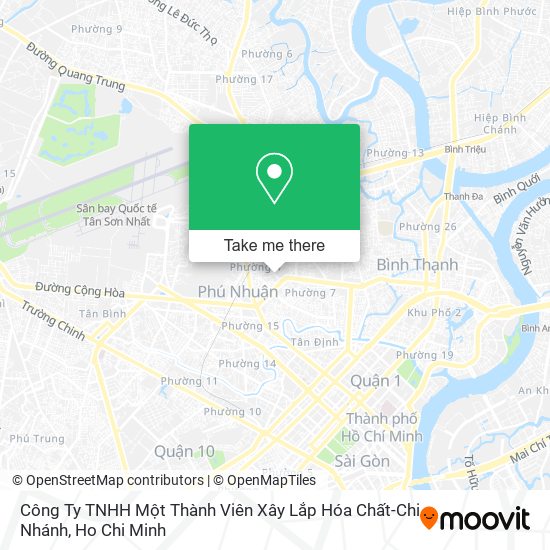 Công Ty TNHH Một Thành Viên Xây Lắp Hóa Chất-Chi Nhánh map