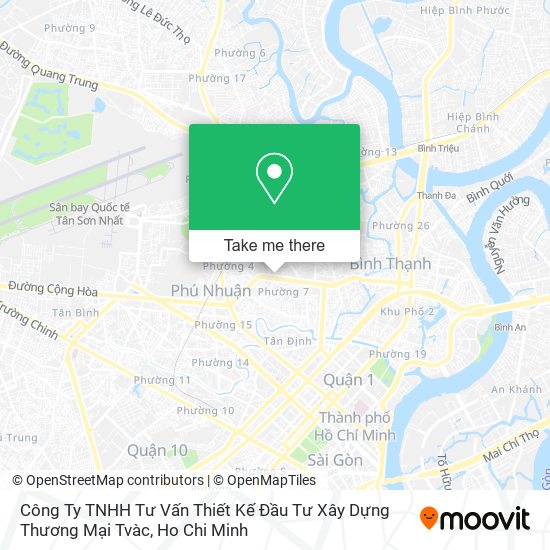 Công Ty TNHH Tư Vấn Thiết Kế Đầu Tư Xây Dựng Thương Mại Tvàc map