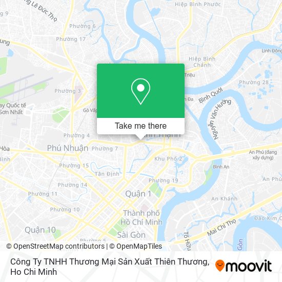 Công Ty TNHH Thương Mại Sản Xuất Thiên Thương map