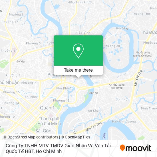 Công Ty TNHH MTV TMDV Giao Nhận Và Vận Tải Quốc Tế HBT map