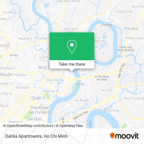 Dahlia Apartments map