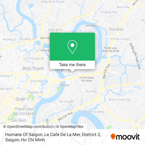 Humans Of Saigon, Le Café De La Mer, District 2, Saigon map