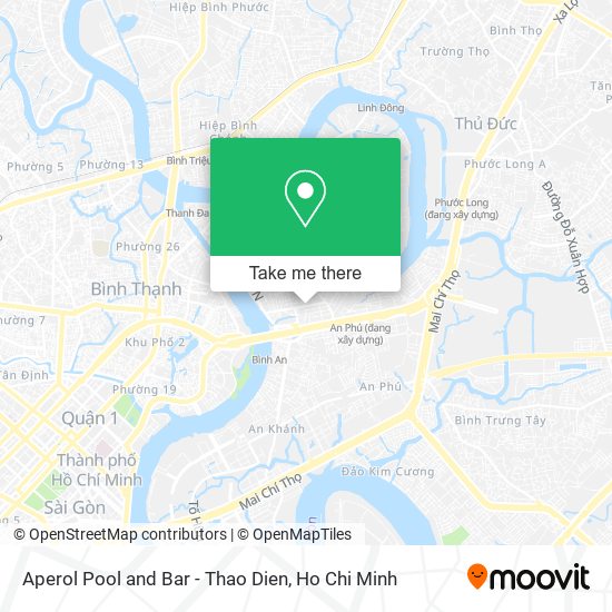 Aperol Pool and Bar - Thao Dien map