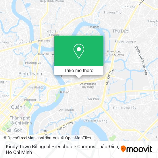 Kindy Town Bilingual Preschool - Campus Thảo Điền map