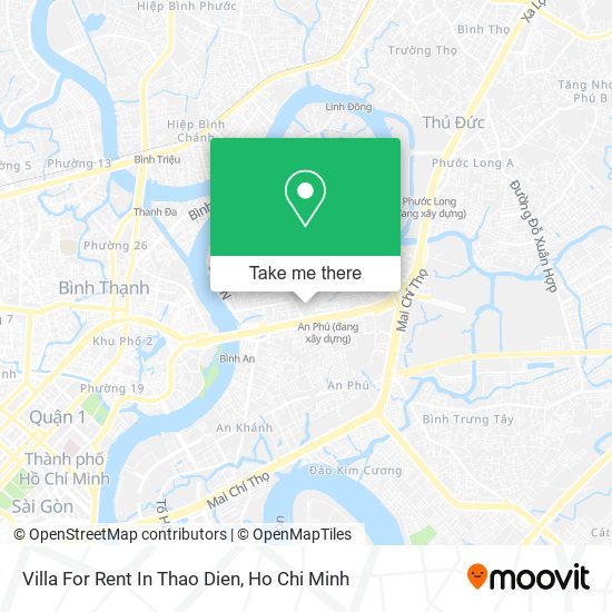 Villa For Rent In Thao Dien map