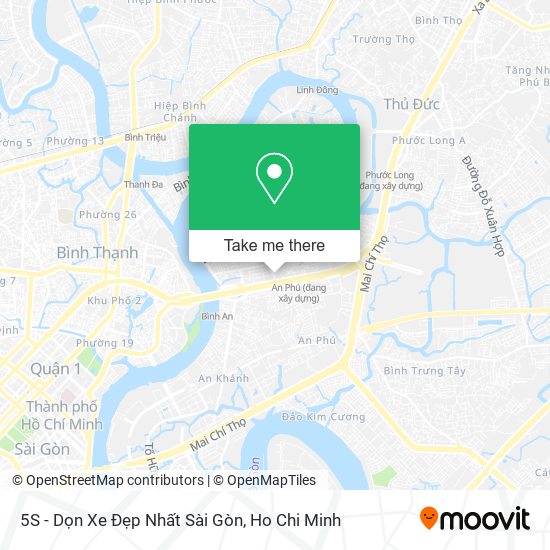 5S - Dọn Xe Đẹp Nhất Sài Gòn map