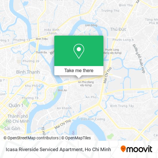 Icasa Riverside Serviced Apartment map