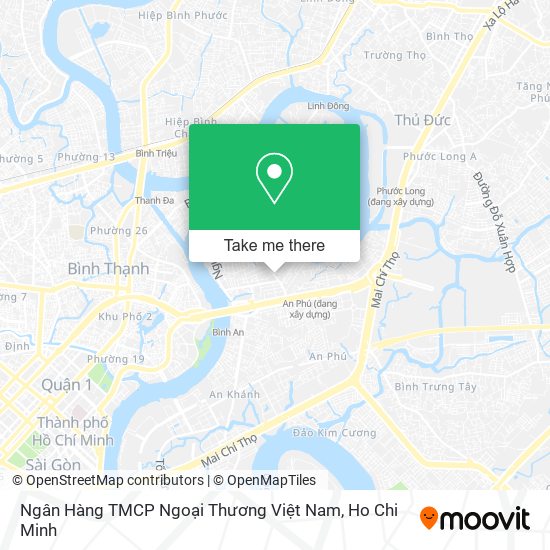 Ngân Hàng TMCP Ngoại Thương Việt Nam map