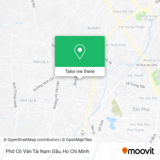 Phở Cô Vân Tái Nạm Gầu map