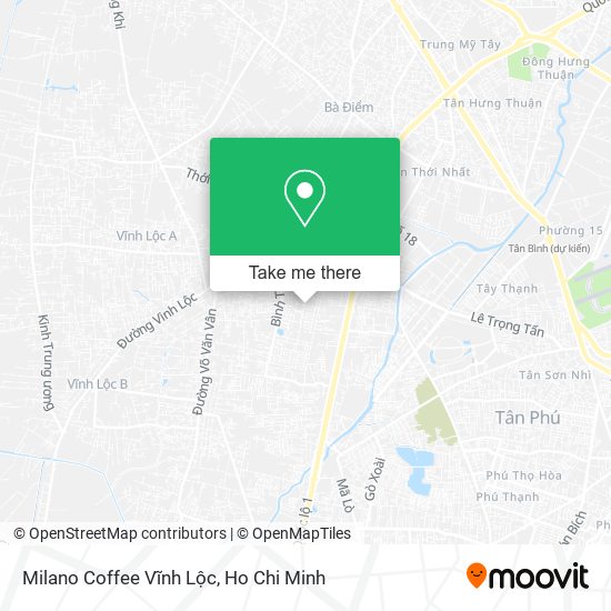 Milano Coffee Vĩnh Lộc map