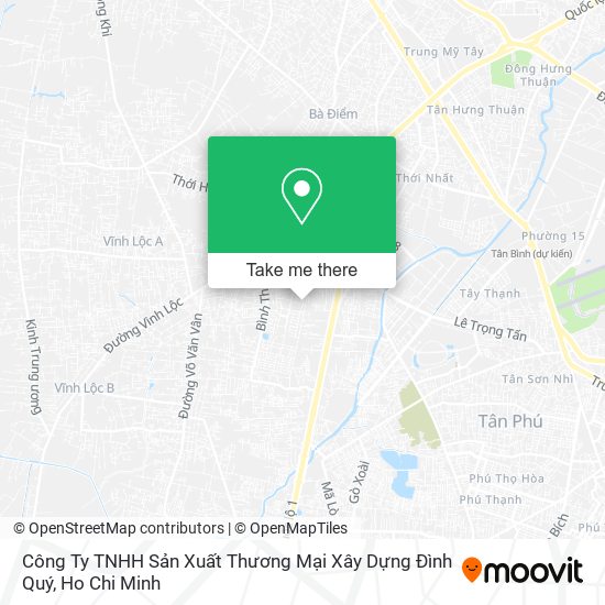 Công Ty TNHH Sản Xuất Thương Mại Xây Dựng Đình Quý map