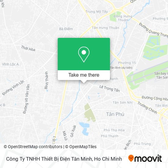 Công Ty TNHH Thiết Bị Điện Tân Minh map