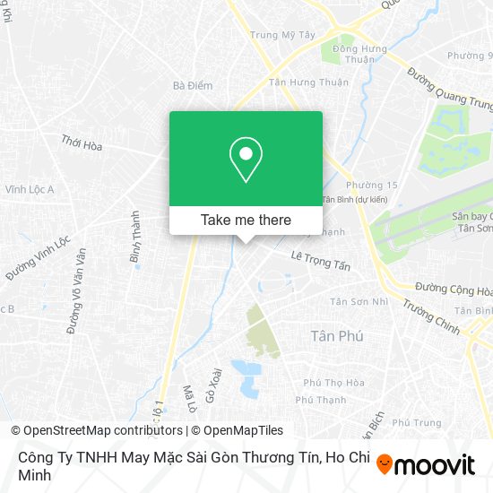 Công Ty TNHH May Mặc Sài Gòn Thương Tín map