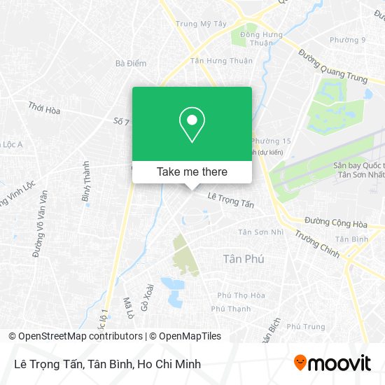 Lê Trọng Tấn, Tân Bình map