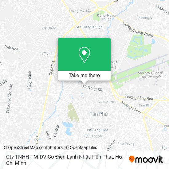 Cty TNHH TM-DV Cơ Điện Lạnh Nhật Tiến Phát map