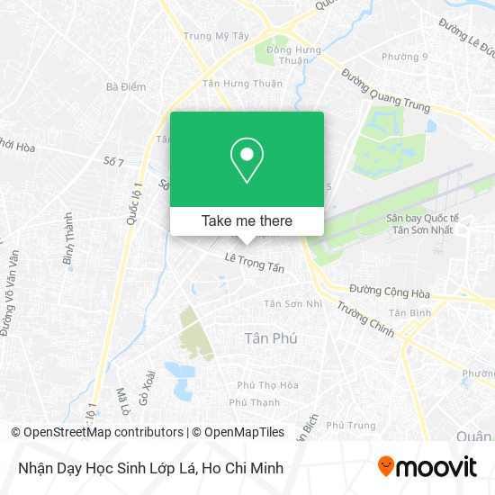 Nhận Dạy Học Sinh Lớp Lá map