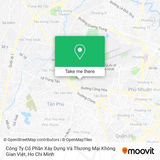 Công Ty Cổ Phần Xây Dựng Và Thương Mại Không Gian Việt map