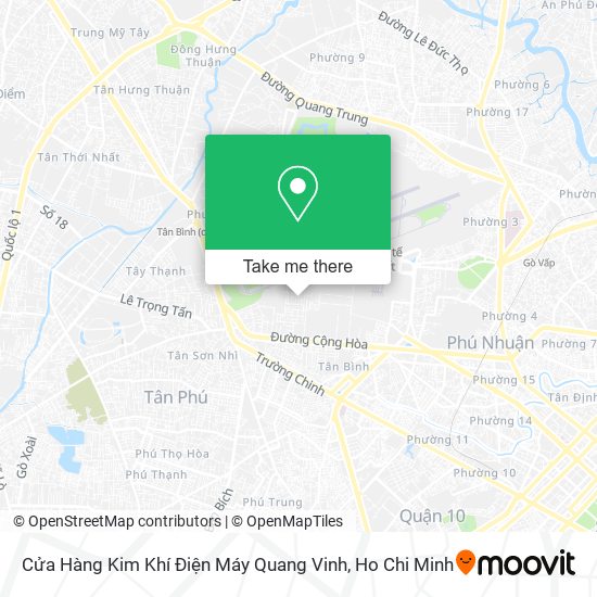 Cửa Hàng Kim Khí Điện Máy Quang Vinh map