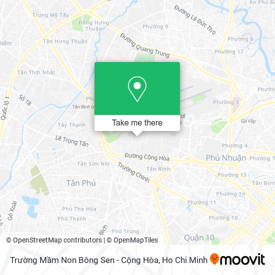 Trường Mầm Non Bông Sen - Cộng Hòa map