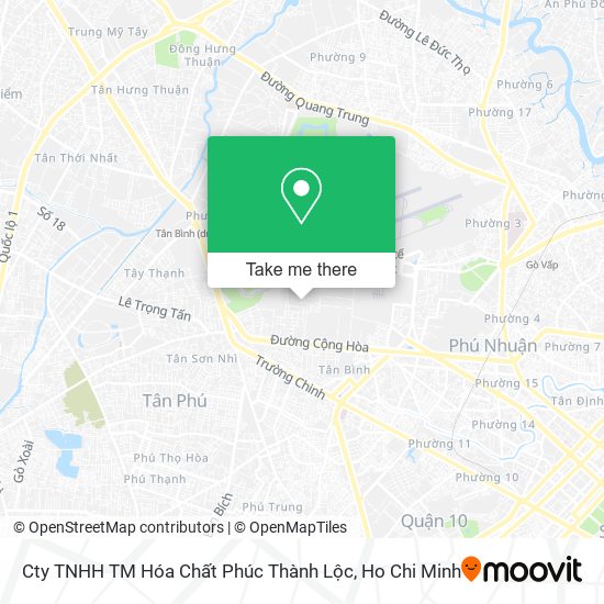 Cty TNHH TM Hóa Chất Phúc Thành Lộc map