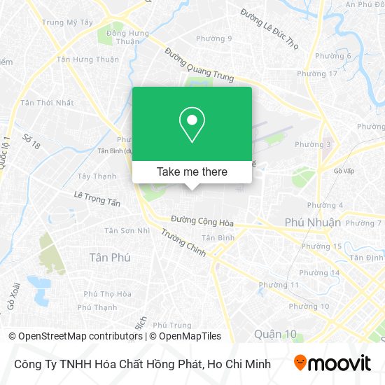 Công Ty TNHH Hóa Chất Hồng Phát map