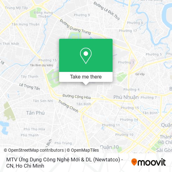 MTV Ứng Dụng Công Nghệ Mới & DL (Newtatco) - CN map