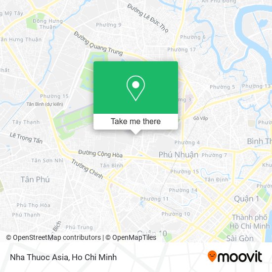 Nha Thuoc Asia map