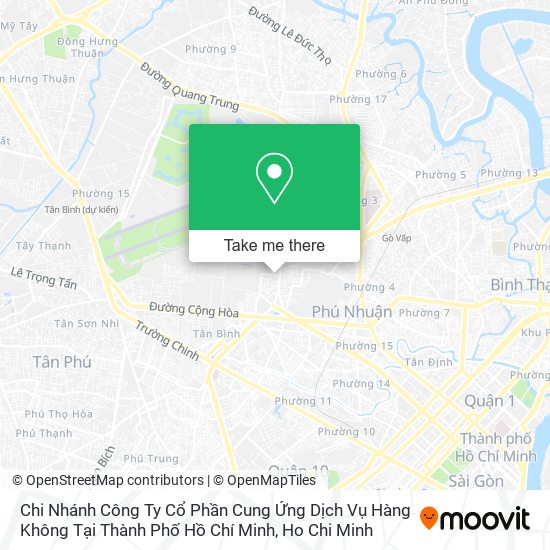 Chi Nhánh Công Ty Cổ Phần Cung Ứng Dịch Vụ Hàng Không Tại Thành Phố Hồ Chí Minh map