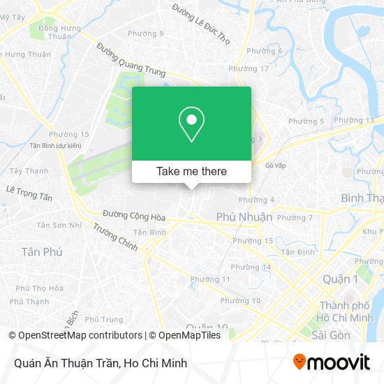 Quán Ăn Thuận Trần map