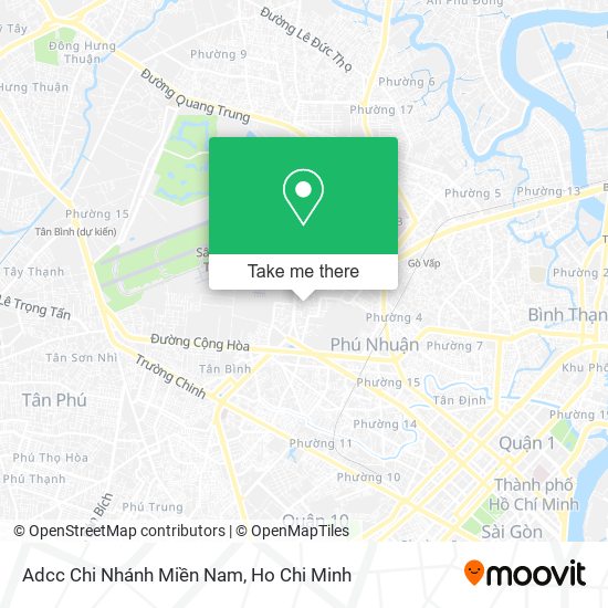 Adcc Chi Nhánh Miền Nam map