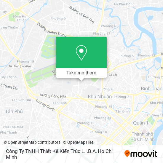 Công Ty TNHH Thiết Kế Kiến Trúc L.I.B.A map