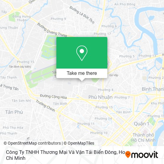 Công Ty TNHH Thương Mại Và Vận Tải Biển Đông map