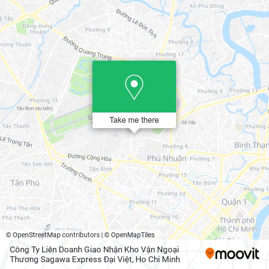 Công Ty Liên Doanh Giao Nhận Kho Vận Ngoại Thương Sagawa Express Đại Việt map