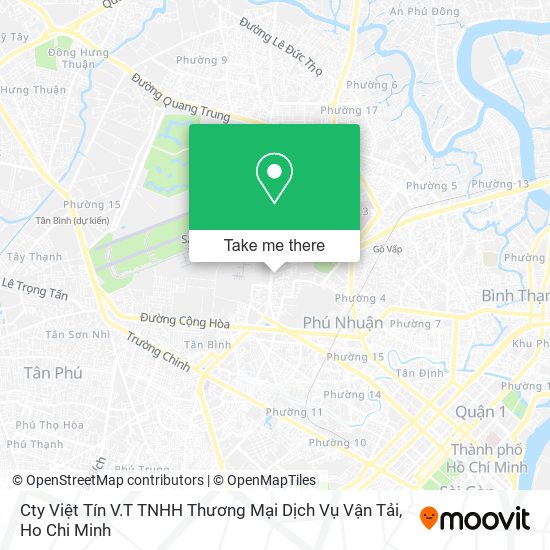 Cty Việt Tín V.T TNHH Thương Mại Dịch Vụ Vận Tải map