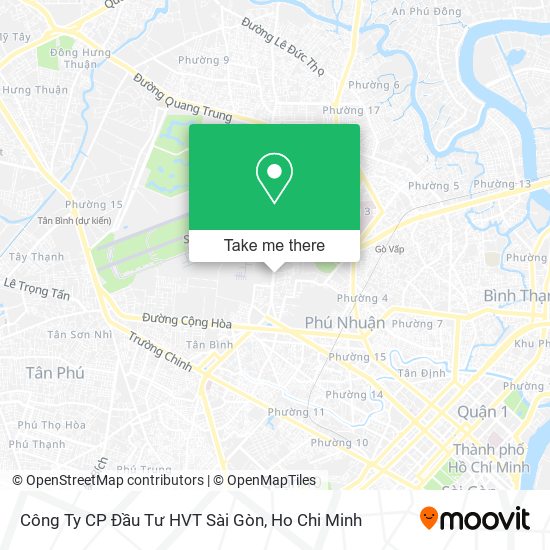 Công Ty CP Đầu Tư HVT Sài Gòn map