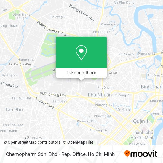 Chemopharm Sdn. Bhd - Rep. Office map